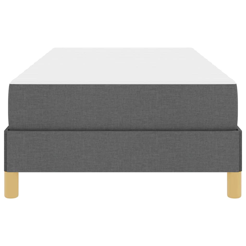 vidaXL Pat cu arcuri Gri închis și Maro 80 x 200 cm vidaXL Pat cu arcuri Gri închis și Maro 80 x 200 cm