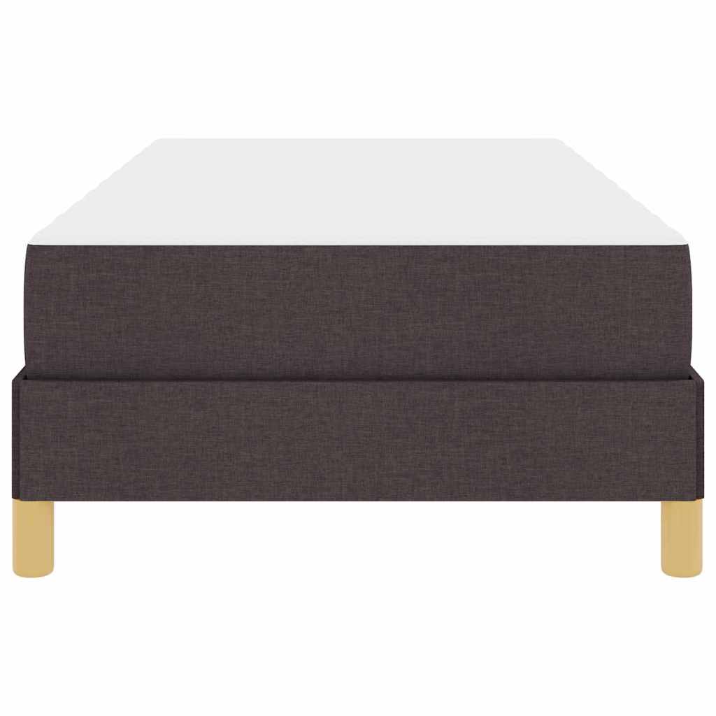 vidaXL Pat cu arcuri Maro 80 x 200 cm Țesătură, Lemn Ingineresc vidaXL Pat cu arcuri Maro 80 x 200 cm Țesătură, Lemn Ingineresc