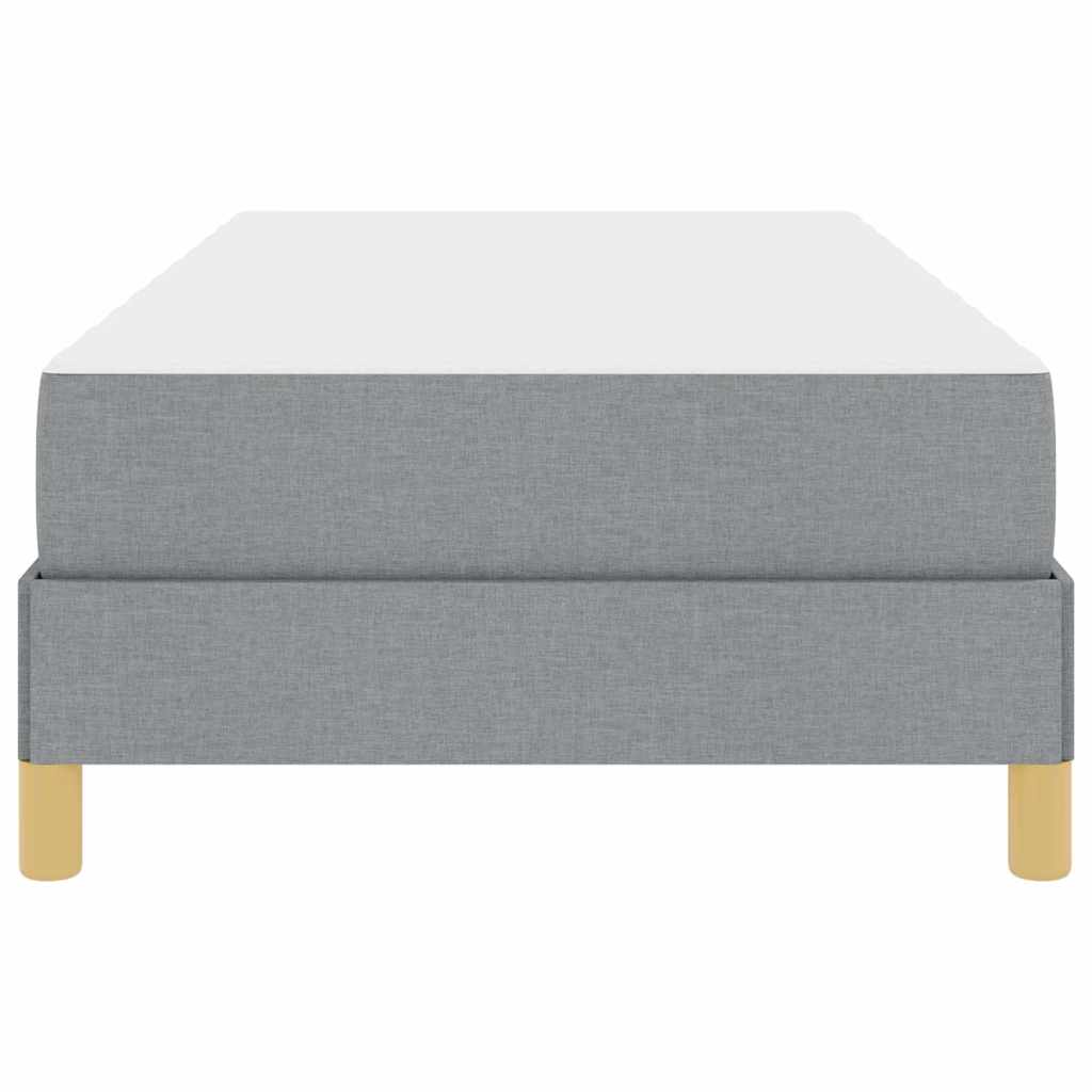 vidaXL Pat cu arcuri Gri deschis și Maro 100 x 200 cm vidaXL Pat cu arcuri Gri deschis și Maro 100 x 200 cm