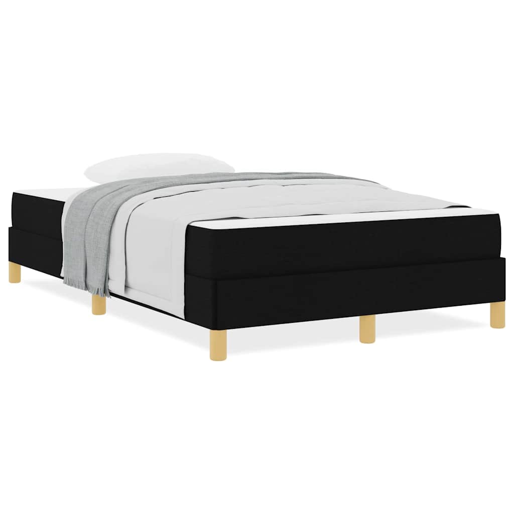 vidaXL Pat cu arcuri Negru și Maro 120 x 190 cm vidaXL Pat cu arcuri Negru și Maro 120 x 190 cm