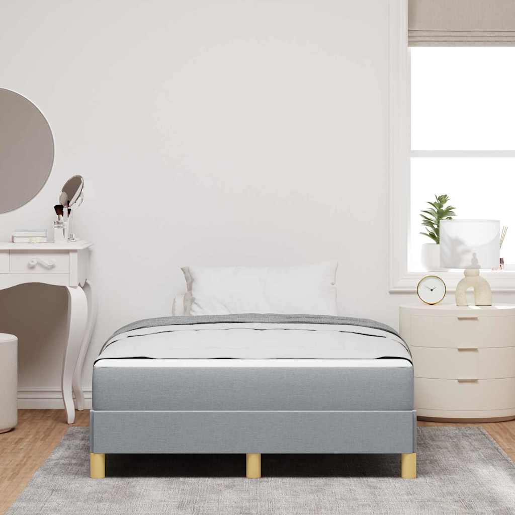 vidaXL Pat cu arcuri Gri deschis și Maro 120 x 200 cm vidaXL Pat cu arcuri Gri deschis și Maro 120 x 200 cm