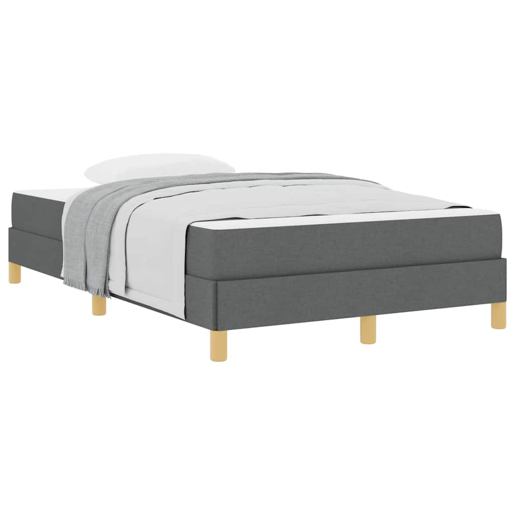vidaXL Pat cu arcuri Gri închis și Maro 120 x 200 cm vidaXL Pat cu arcuri Gri închis și Maro 120 x 200 cm