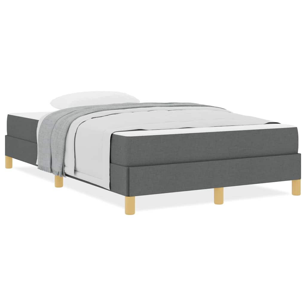 vidaXL Pat cu arcuri Gri închis și Maro 120 x 200 cm vidaXL Pat cu arcuri Gri închis și Maro 120 x 200 cm
