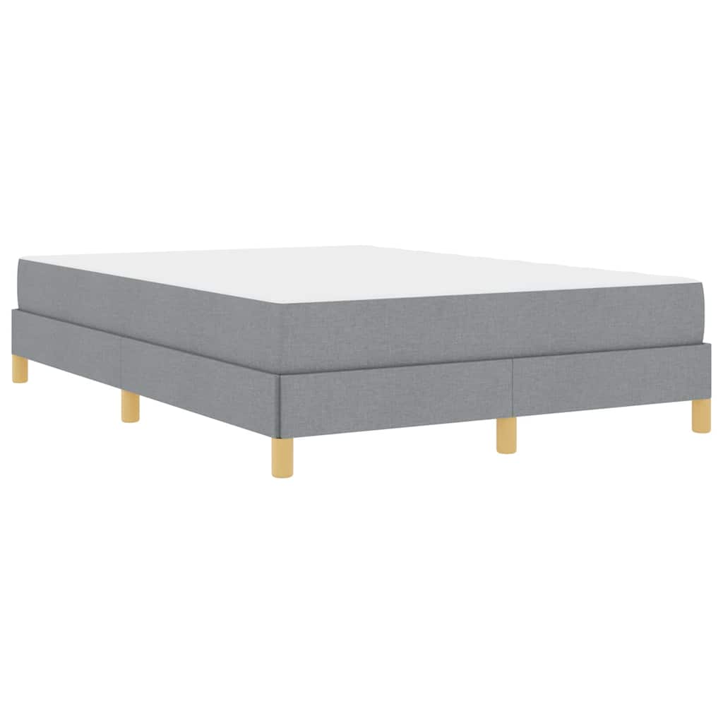 vidaXL Pat cu arcuri Gri deschis și Maro 160 x 200 cm vidaXL Pat cu arcuri Gri deschis și Maro 160 x 200 cm