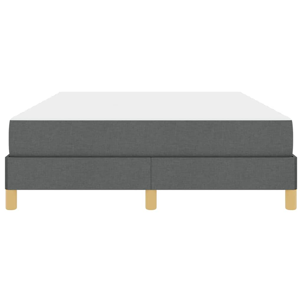 vidaXL Pat cu arcuri Gri închis și Maro 160 x 200 cm vidaXL Pat cu arcuri Gri închis și Maro 160 x 200 cm