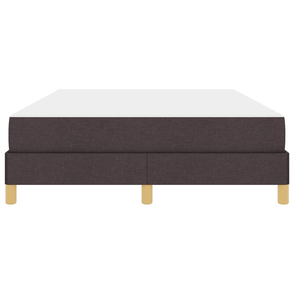 vidaXL Pat cu arcuri Maro 160 x 200 cm Țesătură și Lemn prelucrat vidaXL Pat cu arcuri Maro 160 x 200 cm Țesătură și Lemn prelucrat