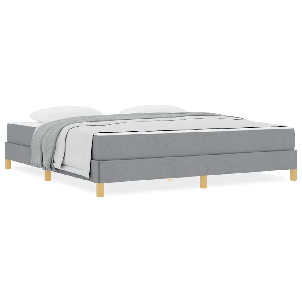 vidaXL Pat cu arcuri Gri deschis și Maro 180 x 200 cm vidaXL Pat cu arcuri Gri deschis și Maro 180 x 200 cm