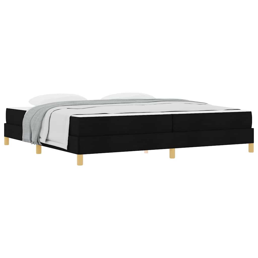 vidaXL Pat cu arcuri Negru și Maro 200 x 200 cm vidaXL Pat cu arcuri Negru și Maro 200 x 200 cm