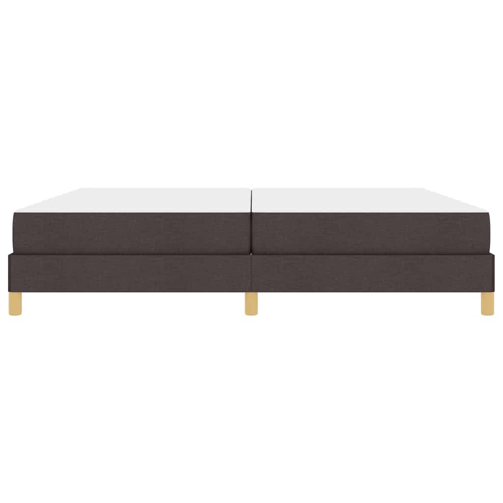 vidaXL Pat cu arcuri Maro 200 x 200 cm Țesătură, Lemn Ingineresc vidaXL Pat cu arcuri Maro 200 x 200 cm Țesătură, Lemn Ingineresc