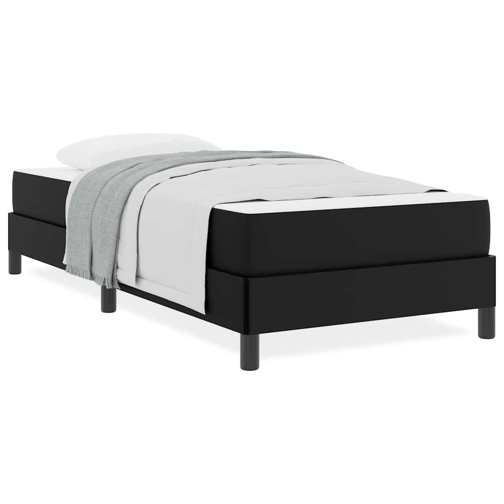 vidaXL Pat Negru 80 x 200 cm Piele artificială