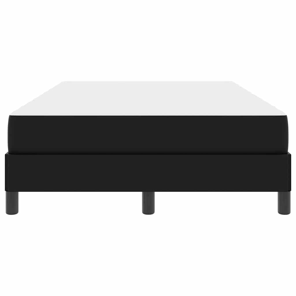 vidaXL Pat cu saltea Negru 120 x 200 cm Piele artificială