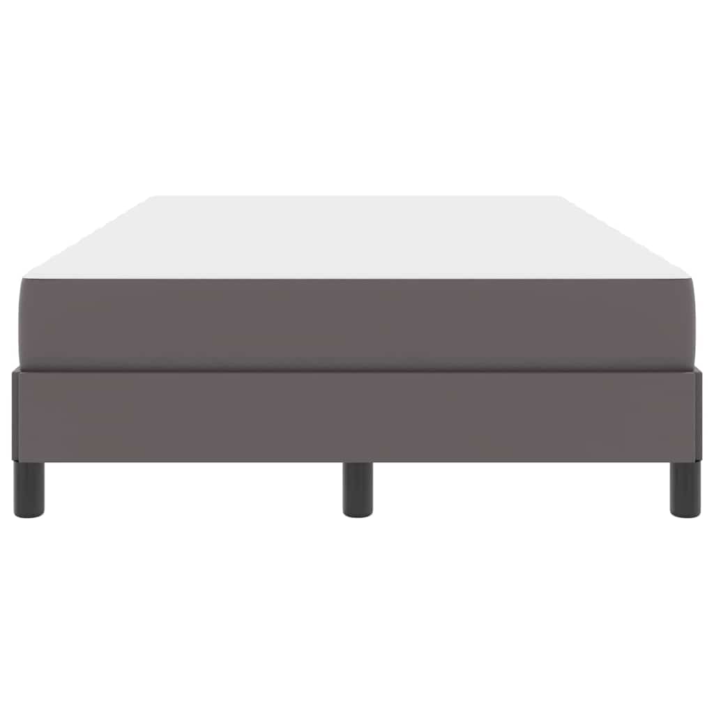 vidaXL Pat cu saltea Gri 120 x 200 cm Piele artificială