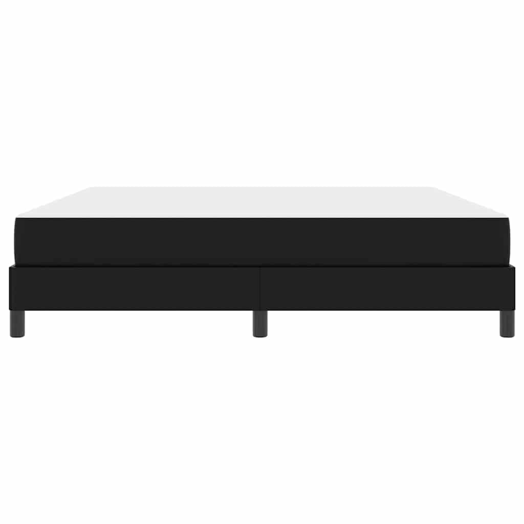 vidaXL Pat cu saltea Negru 180 x 200 cm Piele artificială