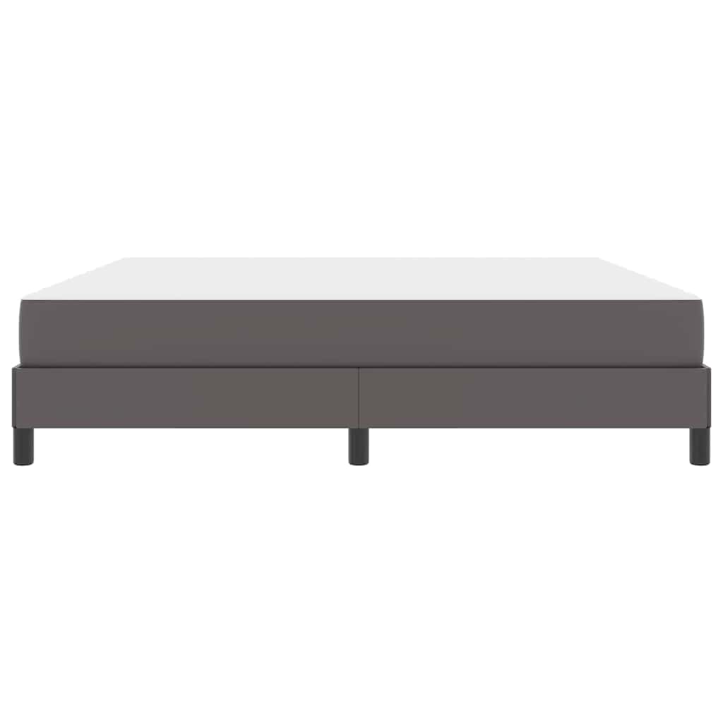 vidaXL Pat cu saltea Gri 180 x 200 cm Piele artificială vidaXL Pat cu saltea Gri 180 x 200 cm Piele artificială