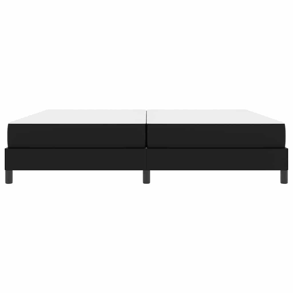vidaXL Pat cu saltea Negru 200 x 200 cm Piele artificială