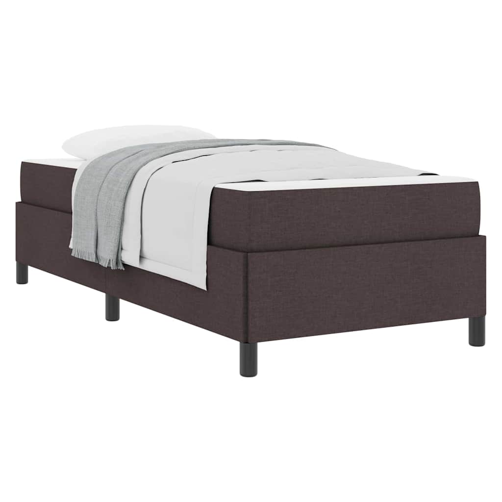 vidaXL Pat cu arcuri Maro și negru 90 x 190 cm vidaXL Pat cu arcuri Maro și negru 90 x 190 cm