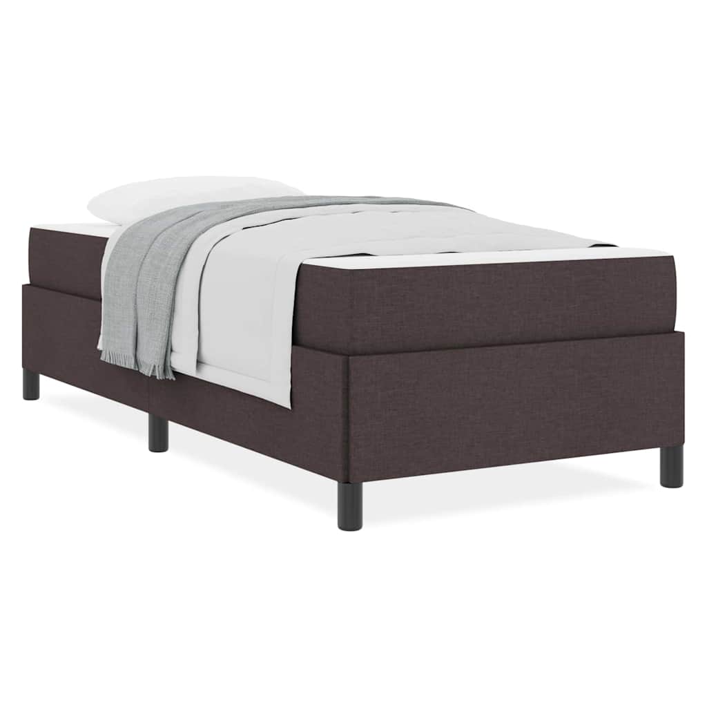 vidaXL Pat cu arcuri Maro și negru 90 x 190 cm vidaXL Pat cu arcuri Maro și negru 90 x 190 cm