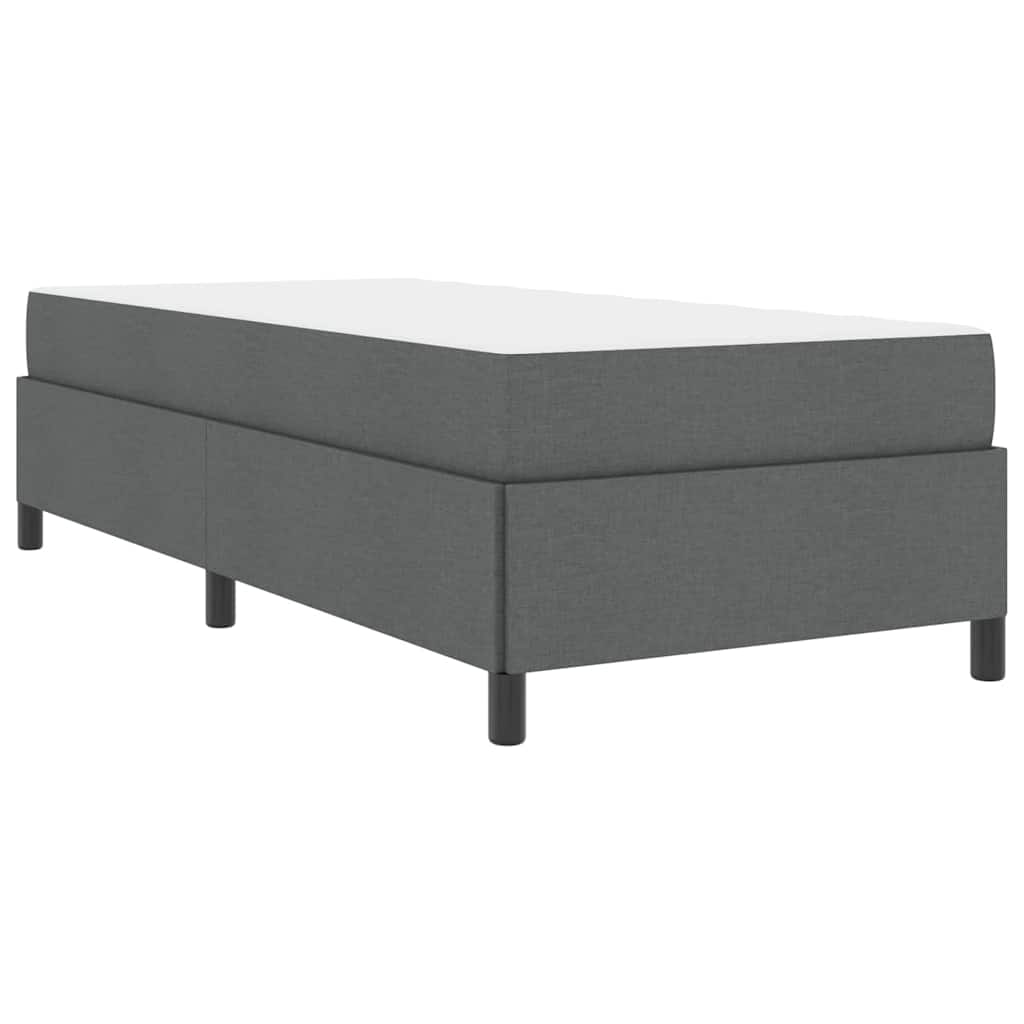 vidaXL Pat cu arcuri Gri închis și Negru 90 x 200 cm vidaXL Pat cu arcuri Gri închis și Negru 90 x 200 cm