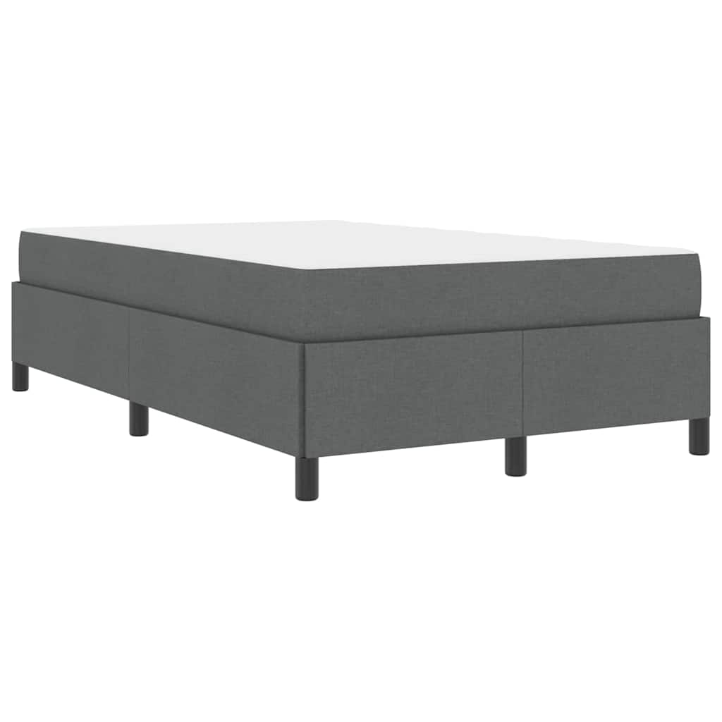 vidaXL Pat cu arcuri Gri închis și Negru 120 x 190 cm vidaXL Pat cu arcuri Gri închis și Negru 120 x 190 cm