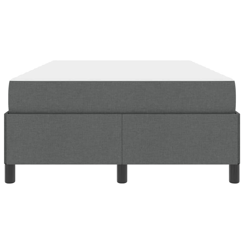 vidaXL Pat cu arcuri Gri închis și Negru 120 x 190 cm vidaXL Pat cu arcuri Gri închis și Negru 120 x 190 cm