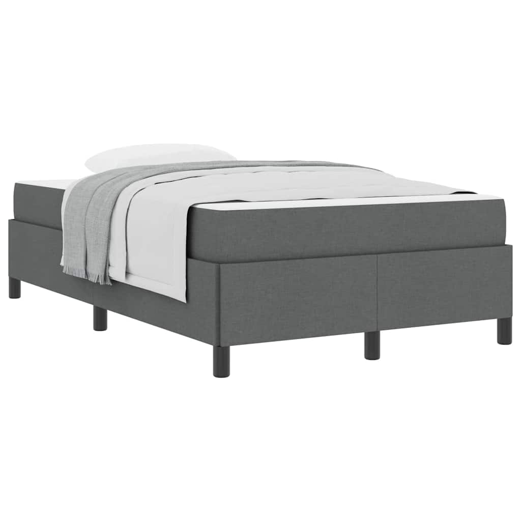vidaXL Pat cu arcuri Gri închis și Negru 120 x 200 cm vidaXL Pat cu arcuri Gri închis și Negru 120 x 200 cm