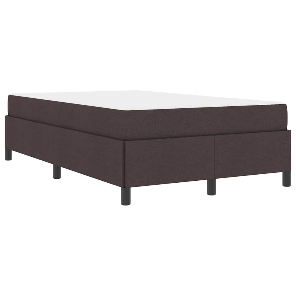 vidaXL Pat cu arcuri Maro 120 x 200 cm Țesătură, Lemn Ingineresc vidaXL Pat cu arcuri Maro 120 x 200 cm Țesătură, Lemn Ingineresc
