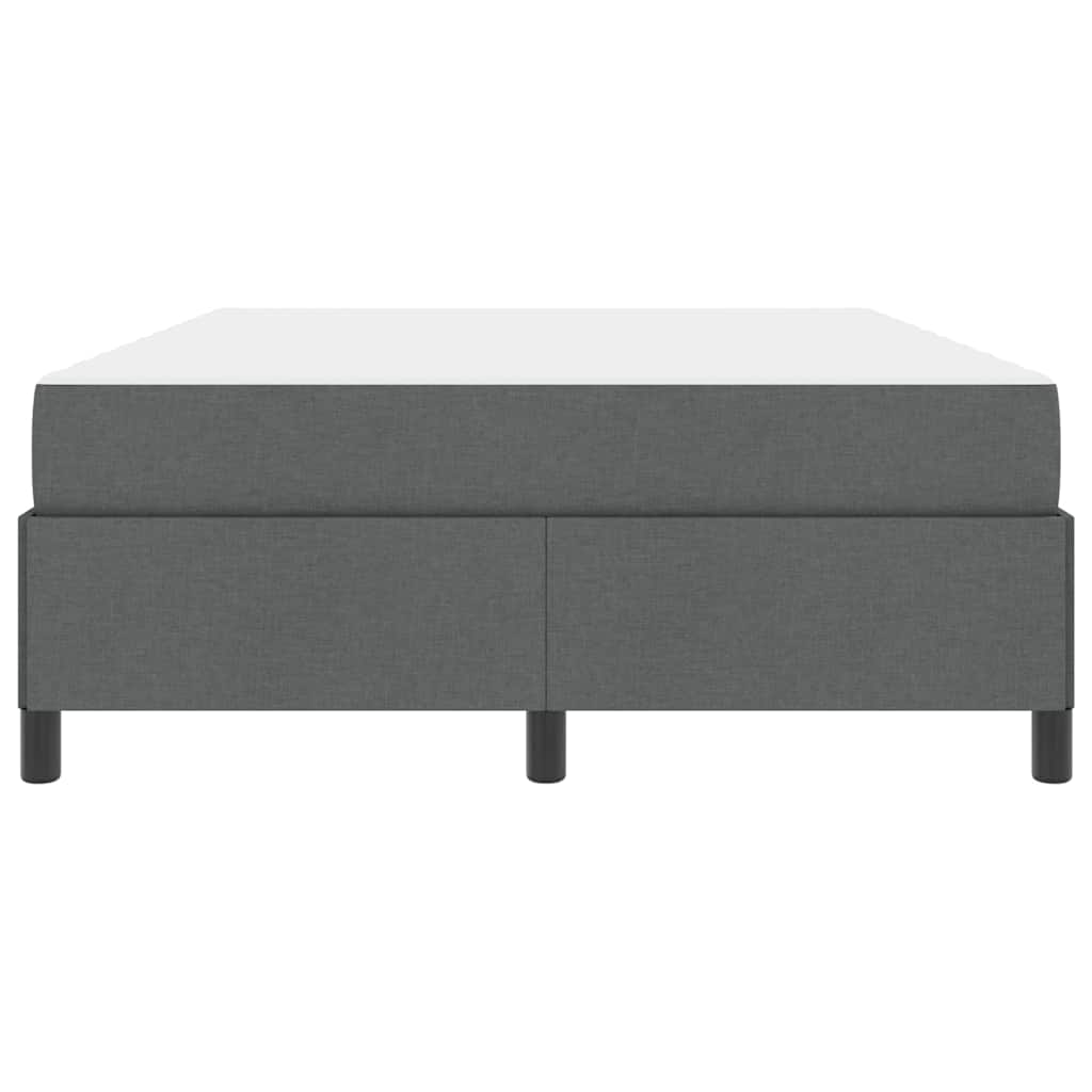 vidaXL Pat cu arcuri Gri închis și Negru 140 x 190 cm vidaXL Pat cu arcuri Gri închis și Negru 140 x 190 cm