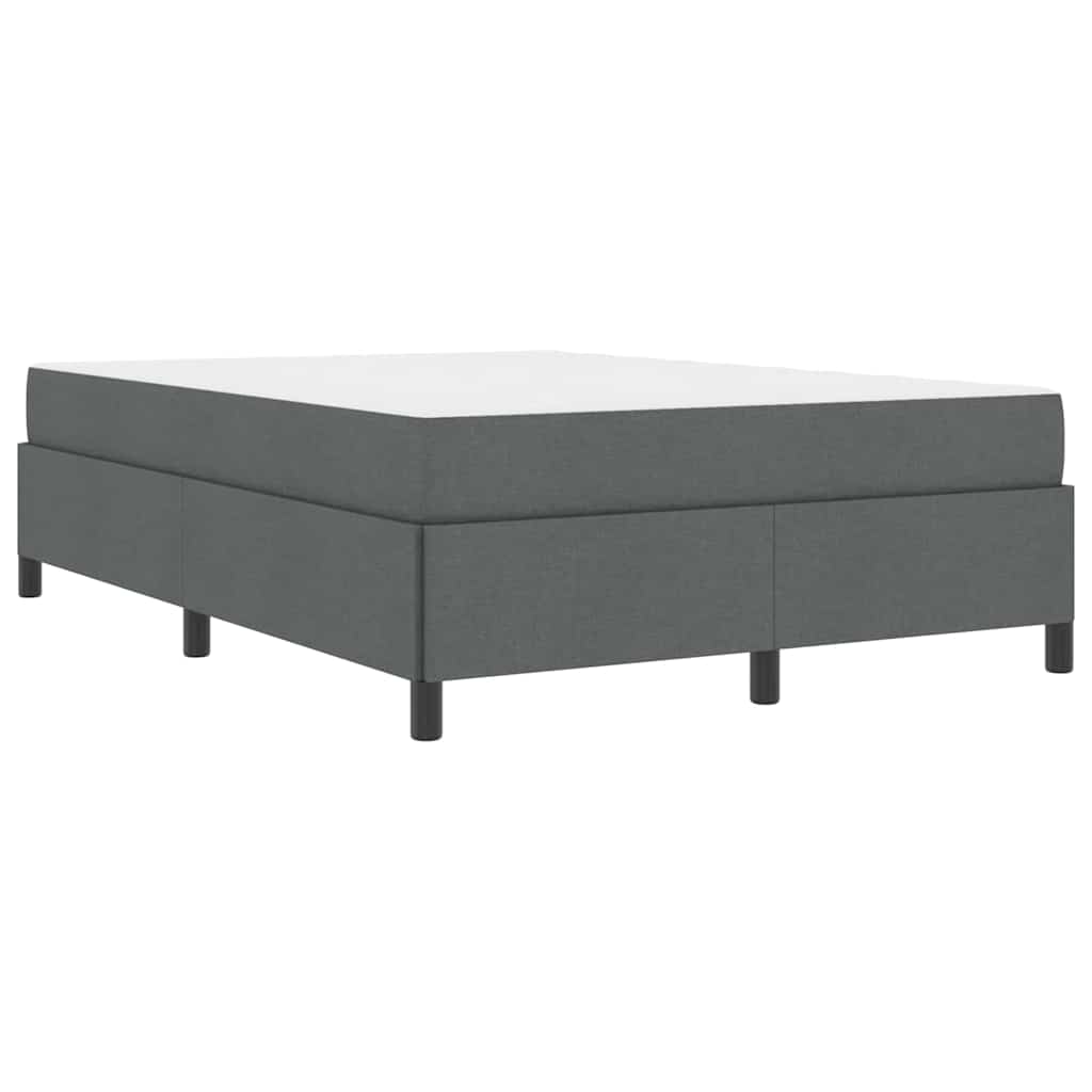 vidaXL Pat cu arcuri Gri închis și Negru 160 x 200 cm vidaXL Pat cu arcuri Gri închis și Negru 160 x 200 cm