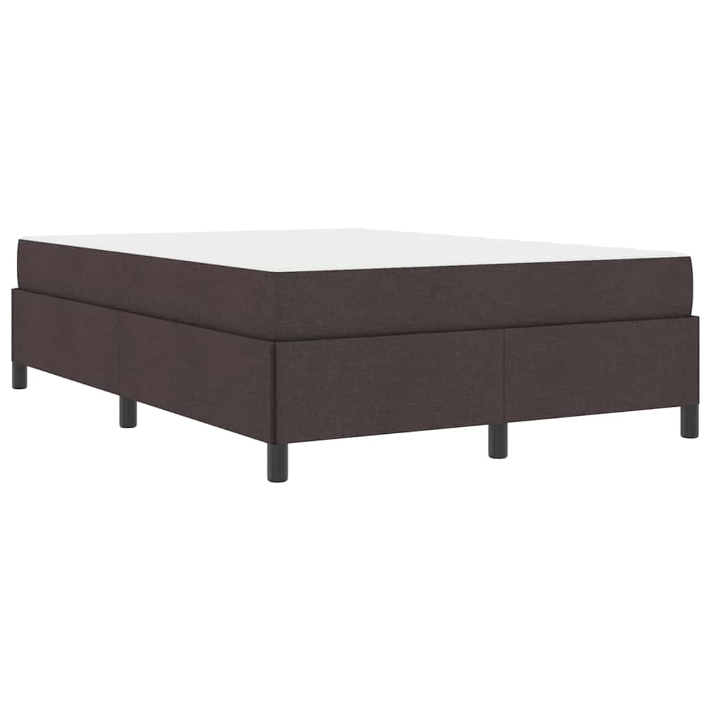 vidaXL Pat cu arcuri Maro 160 x 200 cm Țesătură și Lemn prelucrat vidaXL Pat cu arcuri Maro 160 x 200 cm Țesătură și Lemn prelucrat
