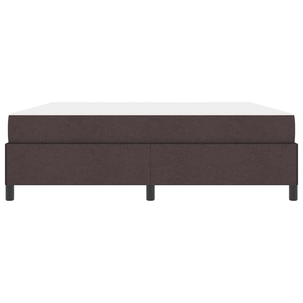 vidaXL Pat cu arcuri Maro 180 x 200 cm Țesătură și Lemn prelucrat vidaXL Pat cu arcuri Maro 180 x 200 cm Țesătură și Lemn prelucrat