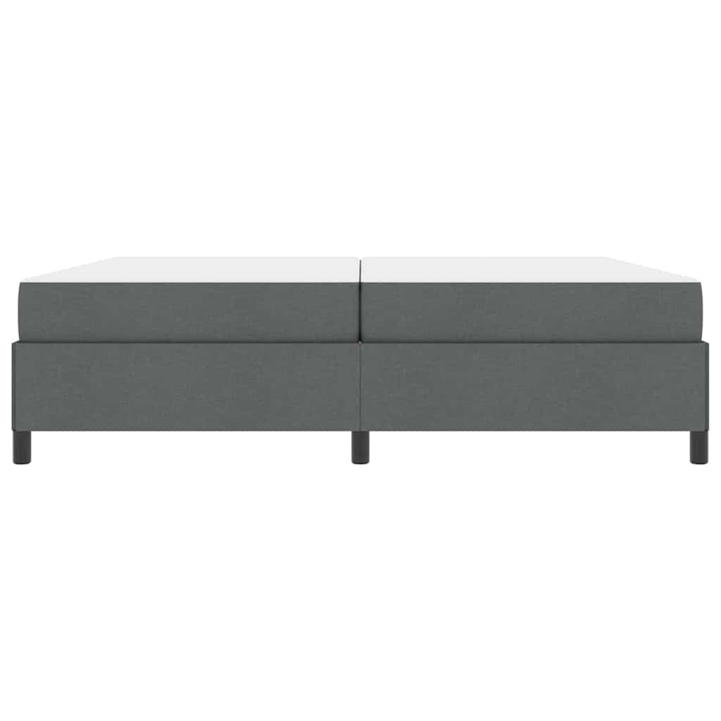 vidaXL Pat cu arcuri Gri închis și Negru 200 x 200 cm vidaXL Pat cu arcuri Gri închis și Negru 200 x 200 cm