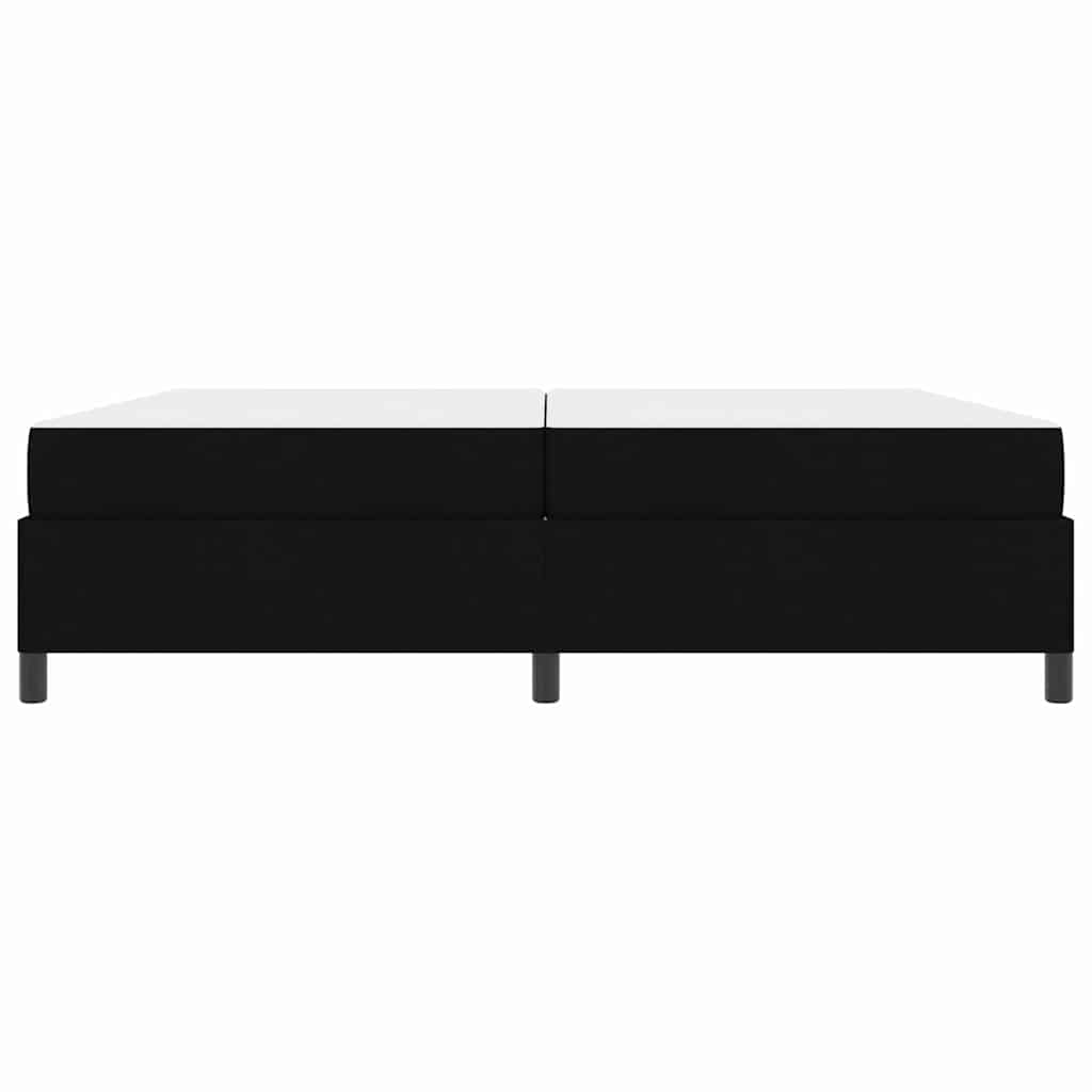 vidaXL Pat cu arcuri Negru și negru 200 x 200 cm vidaXL Pat cu arcuri Negru și negru 200 x 200 cm