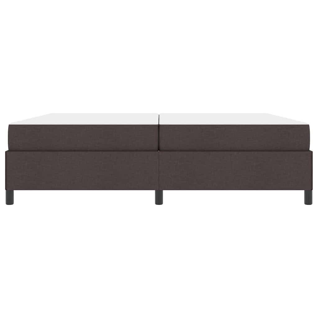 vidaXL Pat cu arcuri Maro 200 x 200 cm Țesătură, Lemn Ingineresc vidaXL Pat cu arcuri Maro 200 x 200 cm Țesătură, Lemn Ingineresc