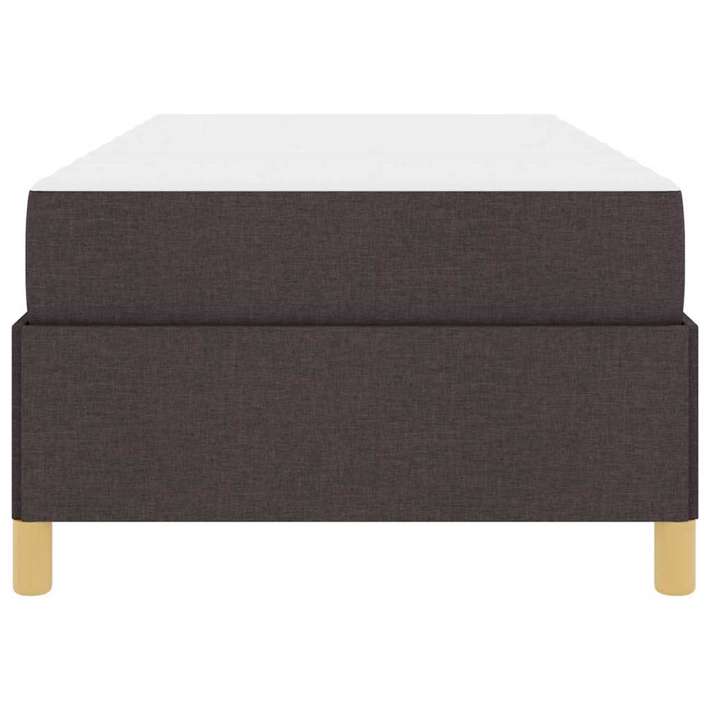 vidaXL Pat cu arcuri Maro și Alb și Maro închis 80 x 200 cm țesătură vidaXL Pat cu arcuri Maro și Alb și Maro închis 80 x 200 cm țesătură