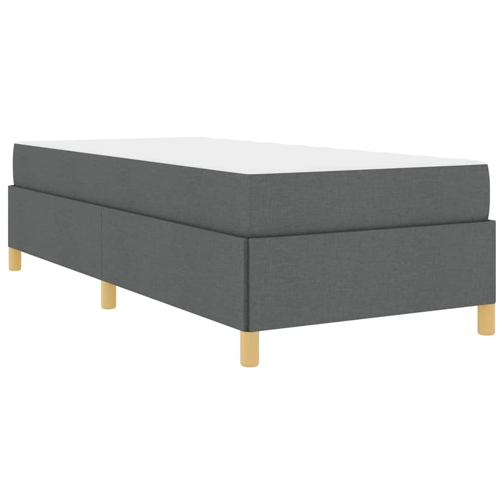 vidaXL Pat cu arcuri Gri închis și Alb și Gri închis 90 x 200 cm vidaXL Pat cu arcuri Gri închis și Alb și Gri închis 90 x 200 cm
