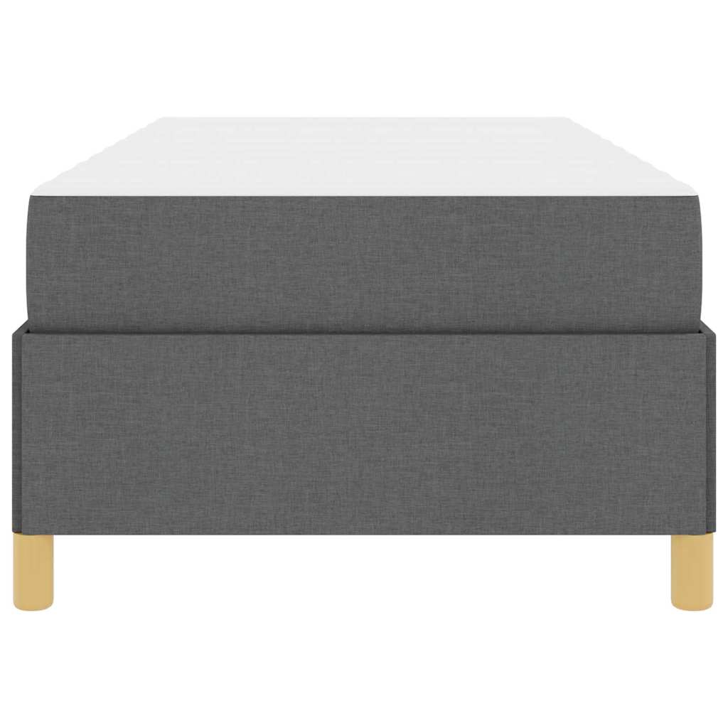 vidaXL Pat cu arcuri Gri închis și Alb și Gri închis 90 x 200 cm vidaXL Pat cu arcuri Gri închis și Alb și Gri închis 90 x 200 cm