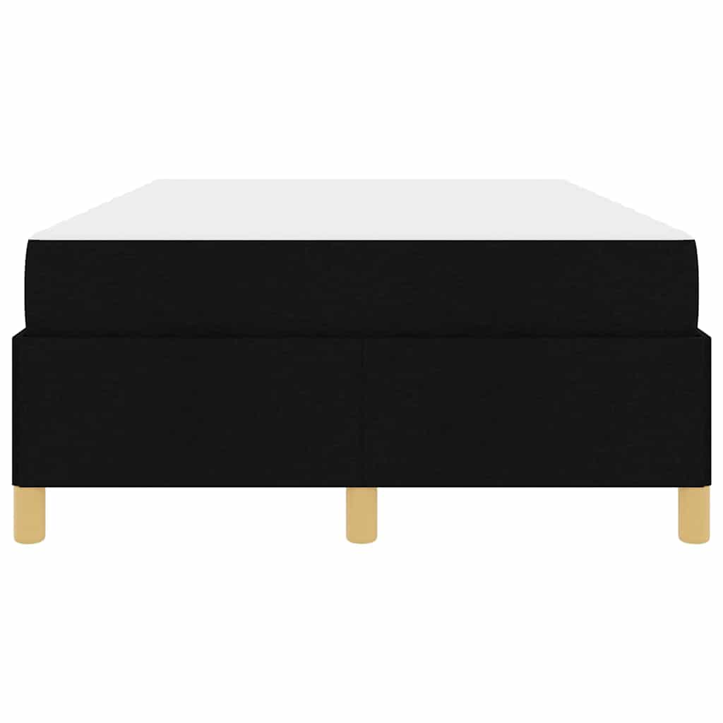 vidaXL Pat cu arcuri Negru și Alb și Negru 120 x 190 cm țesătură vidaXL Pat cu arcuri Negru și Alb și Negru 120 x 190 cm țesătură