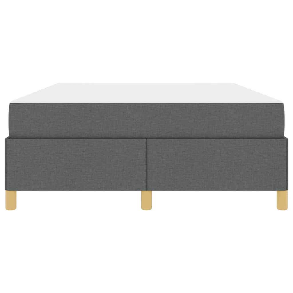 vidaXL Pat cu arcuri Gri închis și Alb și Gri închis 140 x 190 cm vidaXL Pat cu arcuri Gri închis și Alb și Gri închis 140 x 190 cm