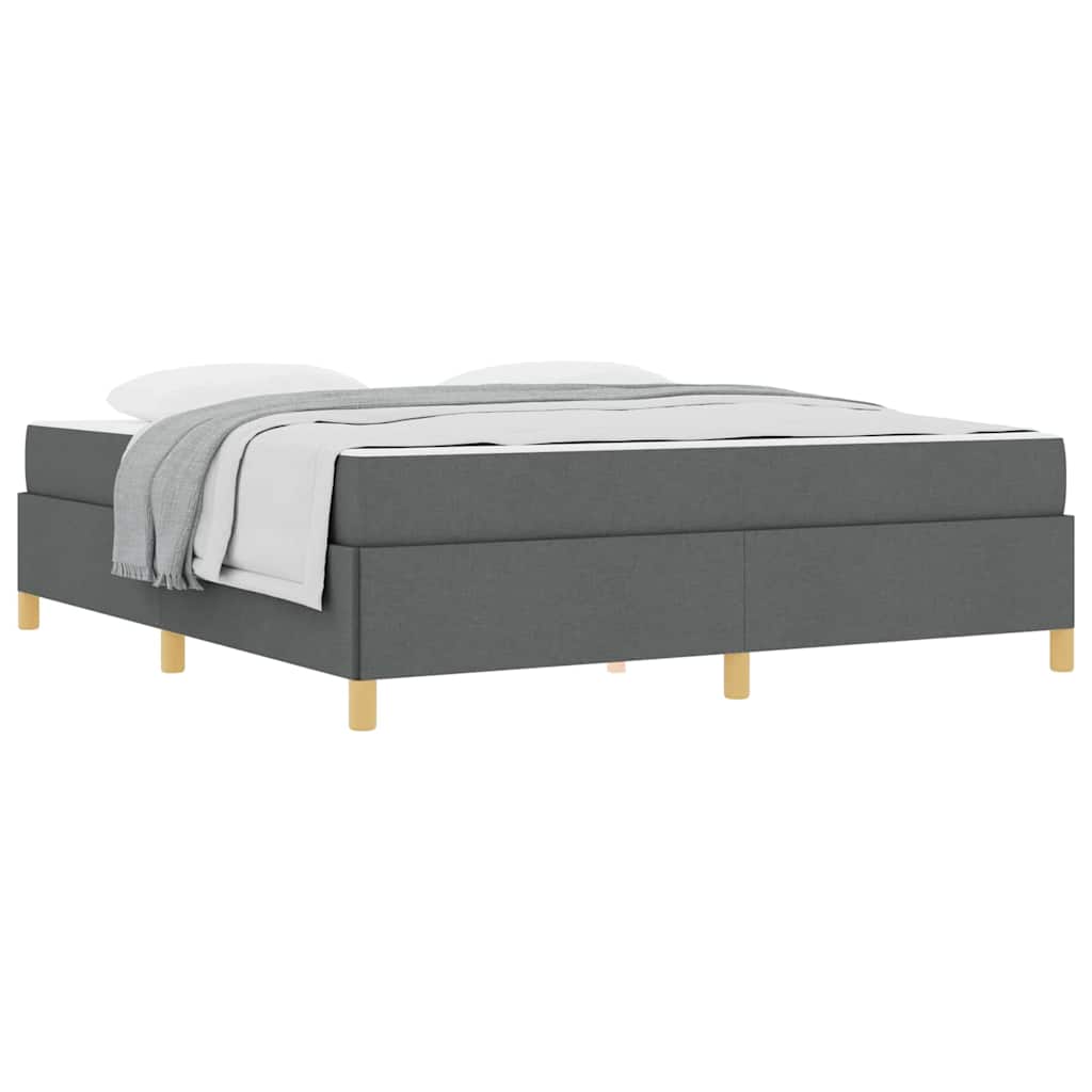 vidaXL Pat cu arcuri Gri închis și Alb și Gri închis 180 x 200 cm vidaXL Pat cu arcuri Gri închis și Alb și Gri închis 180 x 200 cm
