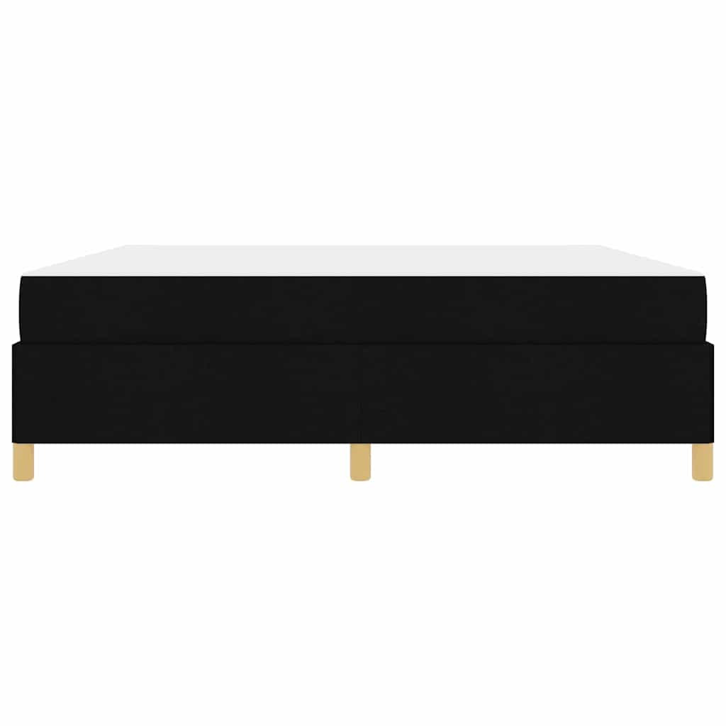 vidaXL Pat cu arcuri Negru și Alb și Negru 180 x 200 cm țesătură vidaXL Pat cu arcuri Negru și Alb și Negru 180 x 200 cm țesătură
