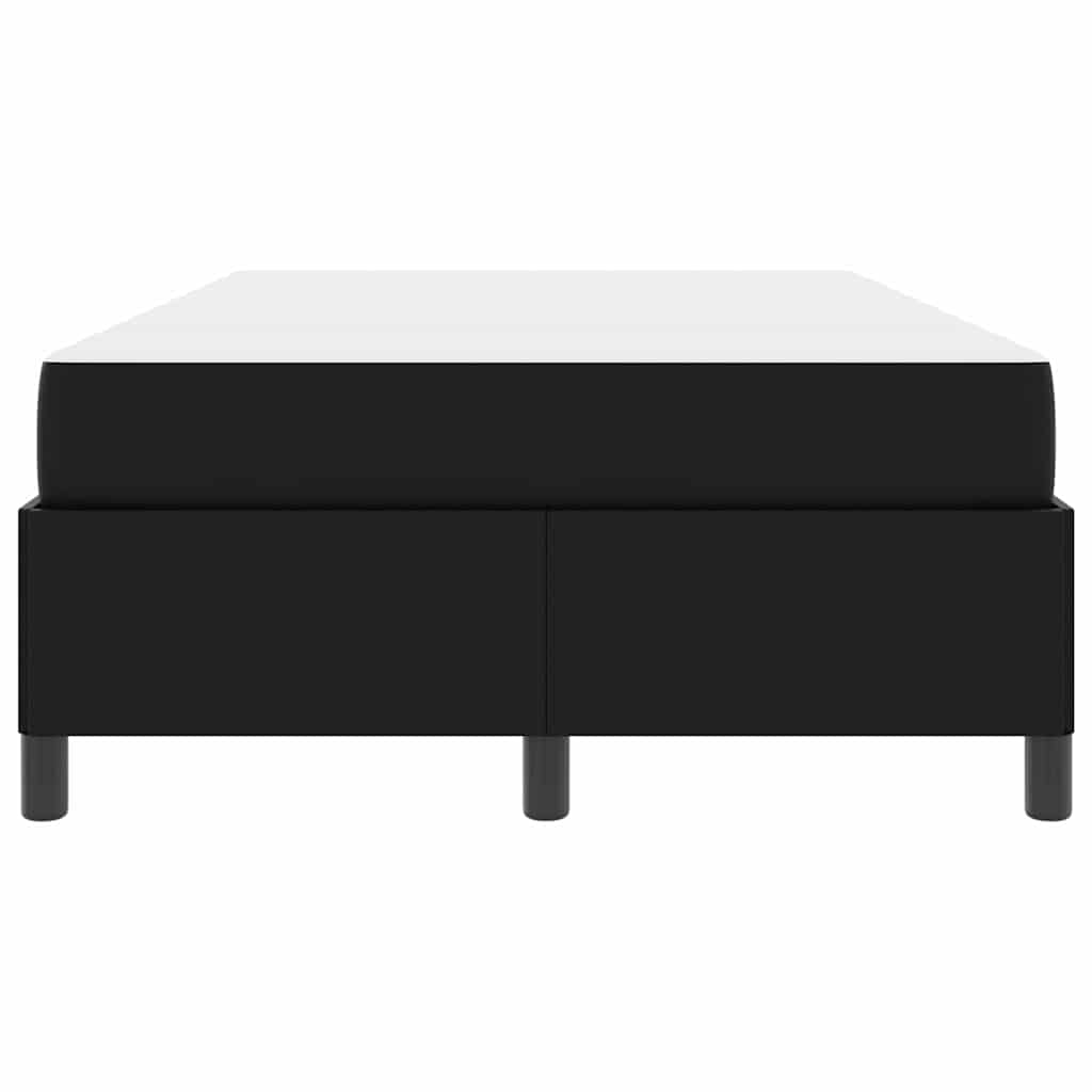 vidaXL Cadru de pat cu saltea Negru 120 x 190 cm Piele artificială