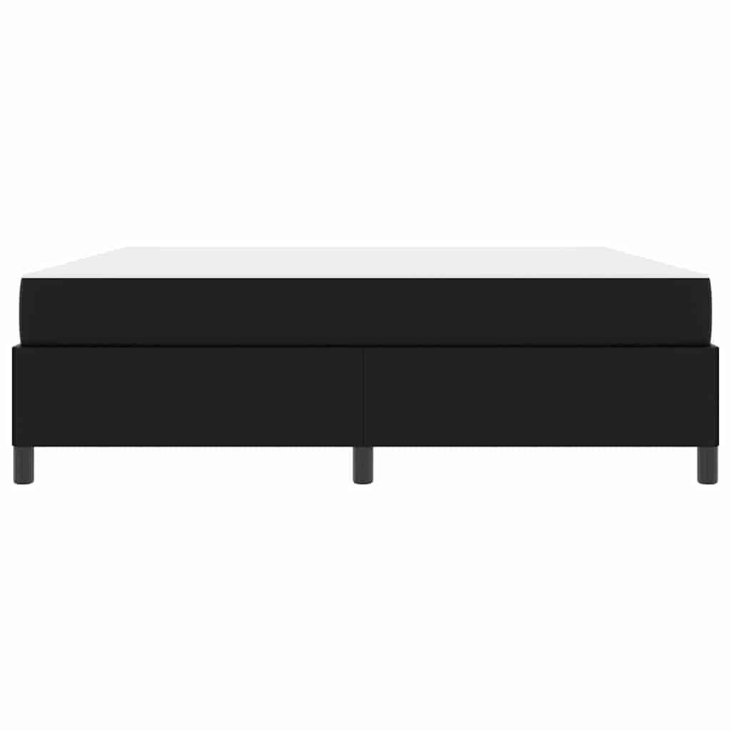 vidaXL Cadru de pat cu saltea Negru 180 x 200 cm Piele artificială