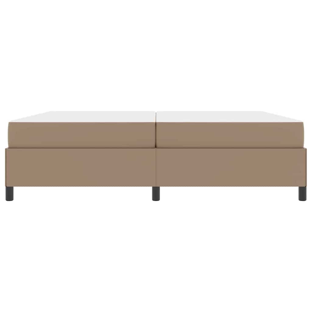 vidaXL Cadru de pat cu saltea cu saltea Cappuccino 200 x 200 cm