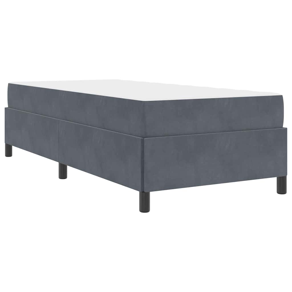 vidaXL Cadru de pat Gri închis, verde închis și alb 90 x 190 cm vidaXL Cadru de pat Gri închis, verde închis și alb 90 x 190 cm
