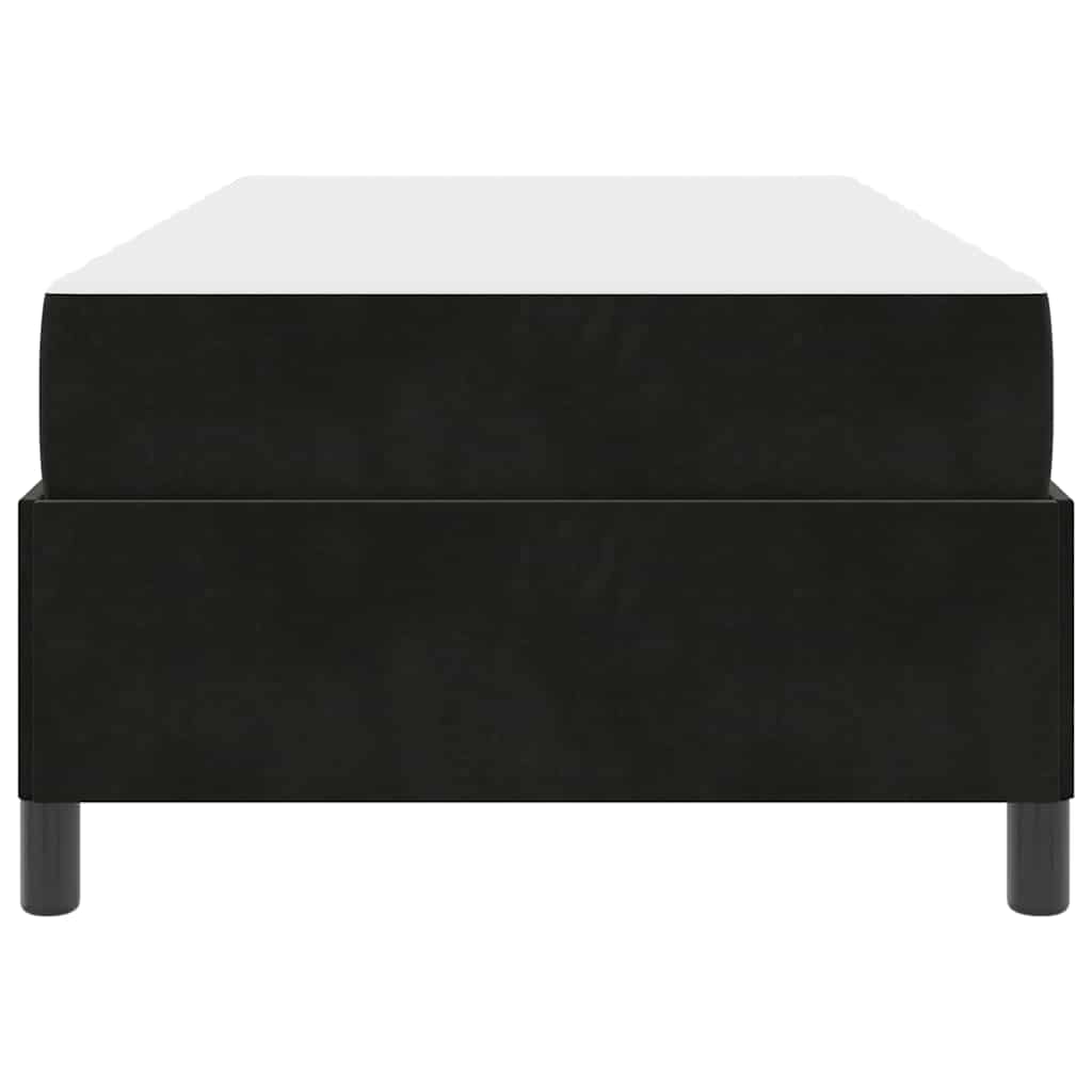 vidaXL Cadru de pat cu saltea Negru 90 x 190 cm țesătură