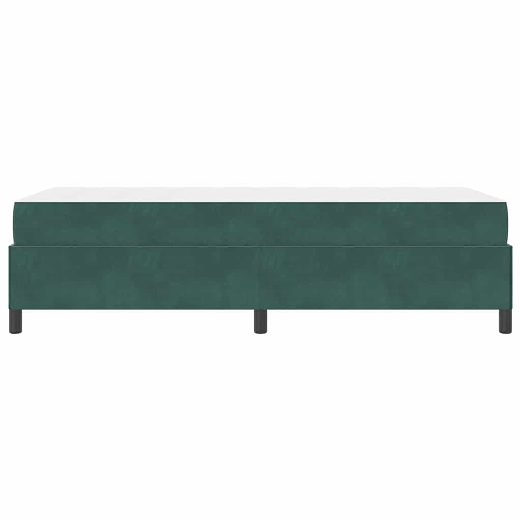 vidaXL Cadru de pat Verde închis, verde și alb 90 x 200 cm Catifea