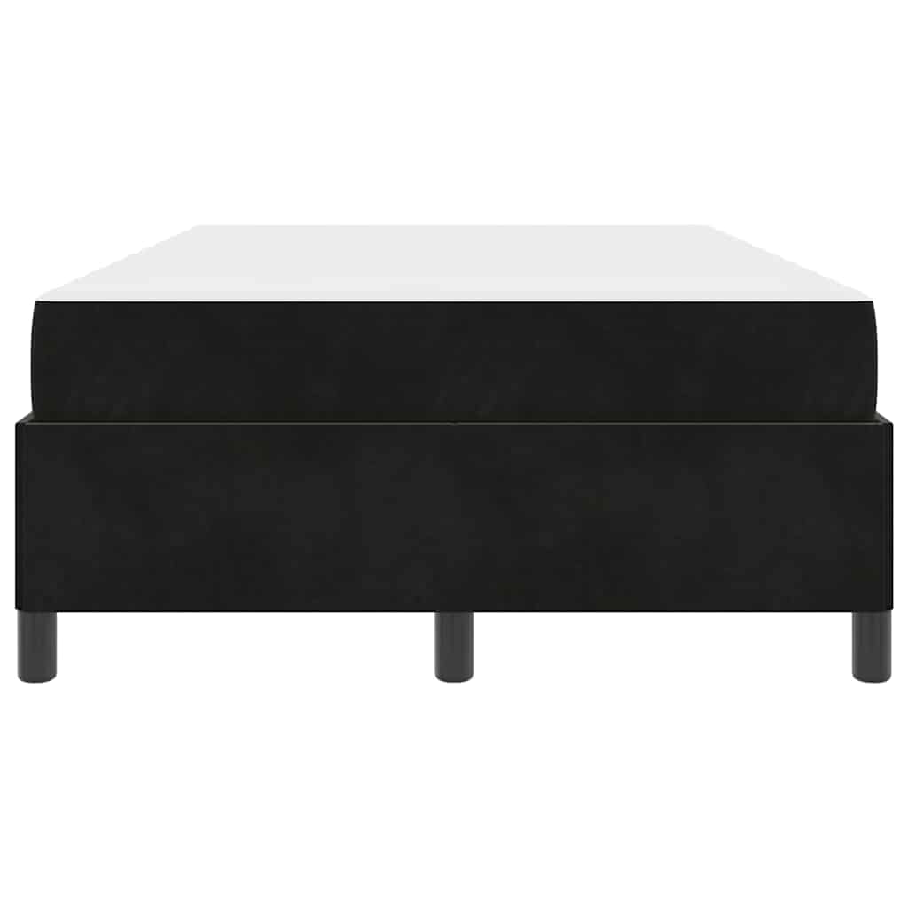 vidaXL Cadru de pat cu saltea Negru și Alb 120 x 190 cm Catifea