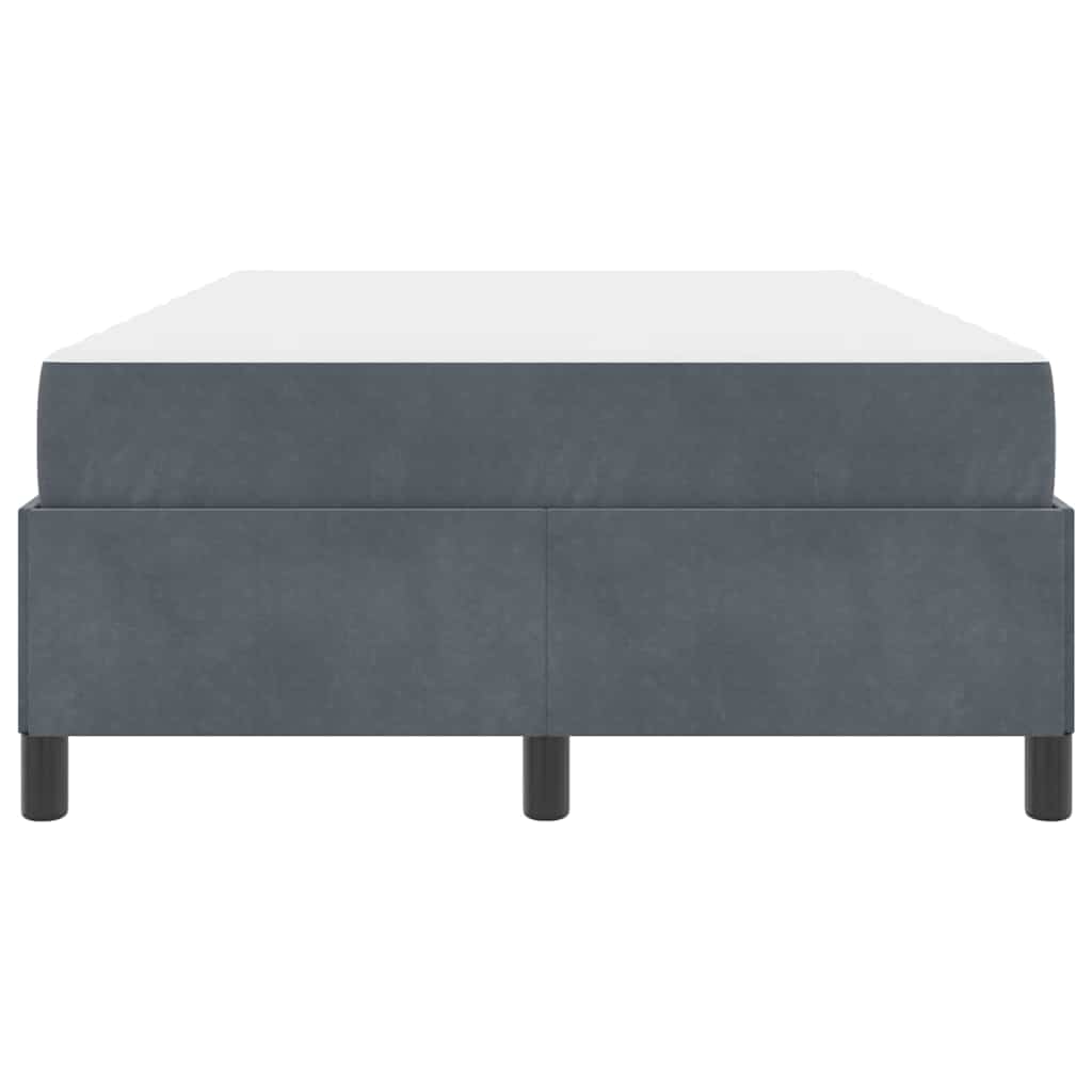 vidaXL Cadru de pat Gri închis, gri și alb 120 x 200 cm Catifea vidaXL Cadru de pat Gri închis, gri și alb 120 x 200 cm Catifea