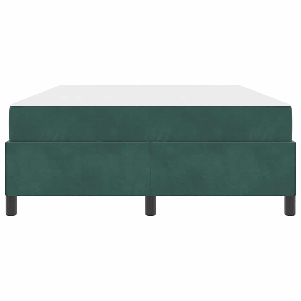 vidaXL Cadru de pat Verde închis, verde și alb 160 x 200 cm Catifea vidaXL Cadru de pat Verde închis, verde și alb 160 x 200 cm Catifea
