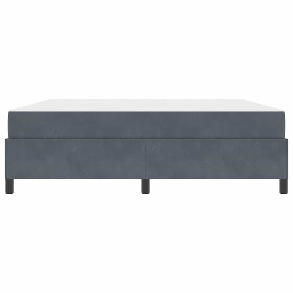 vidaXL Cadru de pat Gri închis, gri și alb 180 x 200 cm Catifea